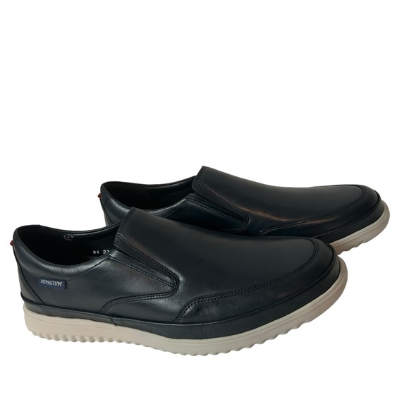 Mephisto men’s Twain sneaker loafer slip on shoes blue leather size US 12